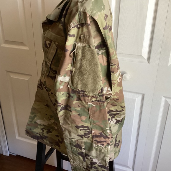 Army Combat Coat Unisex Camouflage Insect Repellent Fabric Size LG-Long - Picture 3 of 11